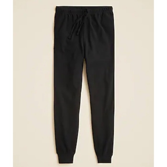 J.Crew Other - J.Crew Mens Knit Goods Jogger Sweatpants‎ Black Medium AZ684 HO22 Drawstring